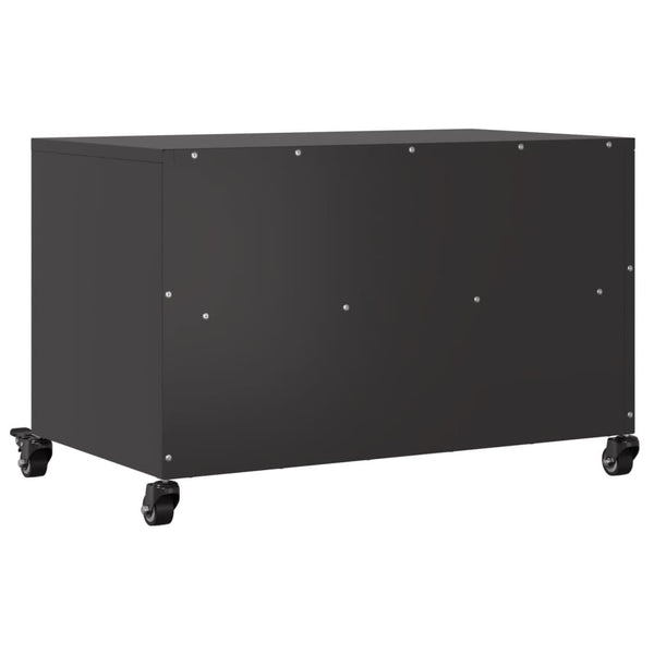 Schwarzer TV-Schrank Ianco 68x39x43,5cm (kaltgewalzter Stahl)