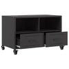 Schwarzer TV-Schrank Ianco 68x39x43,5cm (kaltgewalzter Stahl)
