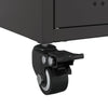 Schwarzer TV-Schrank Ianco 68x39x43,5cm (kaltgewalzter Stahl)