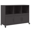 Schwarzes Sideboard Renatti 100,5x39x72cm (kaltgewalzter Stahl)