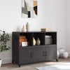 Schwarzes Sideboard Renatti 100,5x39x72cm (kaltgewalzter Stahl)