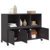 Schwarzes Sideboard Renatti 100,5x39x72cm (kaltgewalzter Stahl)