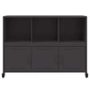 Schwarzes Sideboard Renatti 100,5x39x72cm (kaltgewalzter Stahl)