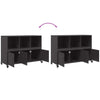 Schwarzes Sideboard Renatti 100,5x39x72cm (kaltgewalzter Stahl)
