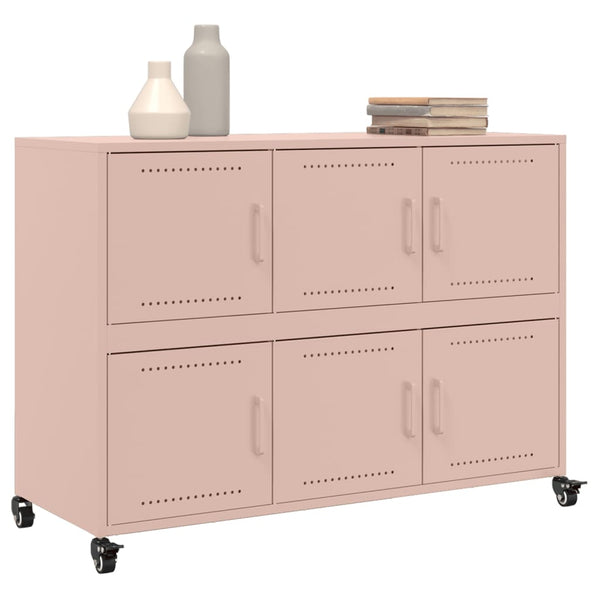 Sideboard Chirbea 100,5x39x72cm (Stahl), Pink