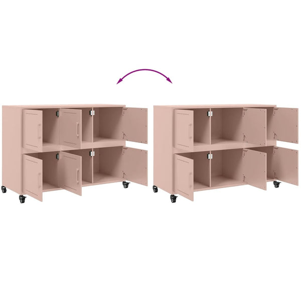 Sideboard Chirbea 100,5x39x72cm (Stahl), Pink