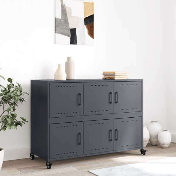 Anthrazit Sideboard Chirbea 100,5x39x72cm (Stahl)