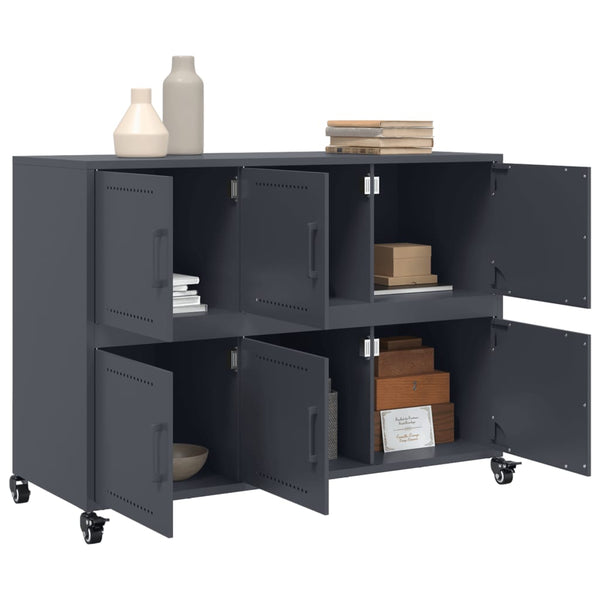 Anthrazit Sideboard Chirbea 100,5x39x72cm (Stahl)