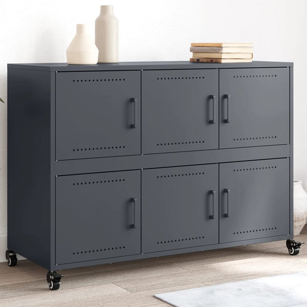 Anthrazit Sideboard Chirbea 100,5x39x72cm (Stahl)