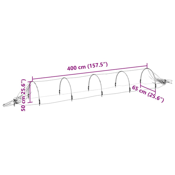 Folientunnel Shihadeh 1,5x5 m (GFK und PP)