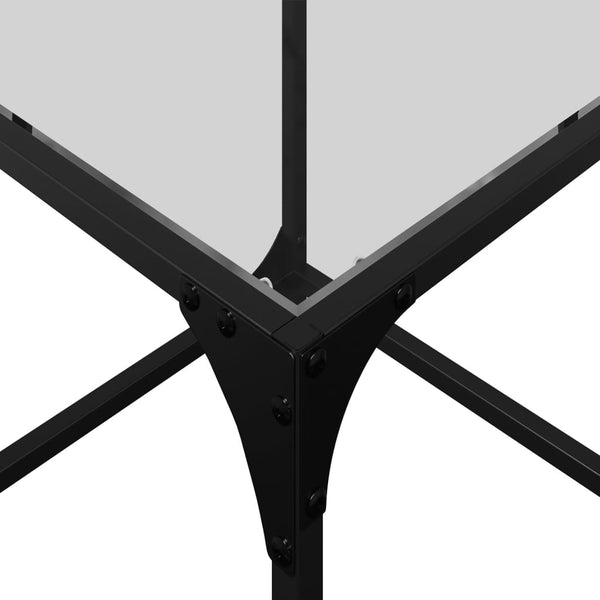 Transparente Serien-Couchtische Zetta Glasplatte Stahl (3 Stk.)
