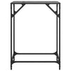 Schwarzer Konsolentisch Constantion 60x35x81cm (Glasplatte, Stahl)