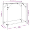 Schwarzer Konsolentisch Constantion 60x35x81cm (Glasplatte, Stahl)