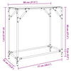 Schwarzer Konsolentisch Constantion 80x35x81cm (Glasplatte Stahl)