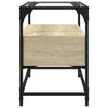 Sonoma-Eiche TV-Lowboard, Glasplatte Scordili 60x35x51cm (Holz)