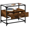 Raucheiche TV-Sideboard mit Glasplatte Scordili 60x35x51cm (Holz)