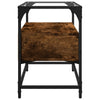 Raucheiche TV-Sideboard mit Glasplatte Scordili 60x35x51cm (Holz)