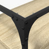 Sonoma Eiche TV-Tisch Glasplatte Scordili 80x35x51cm (Holz)