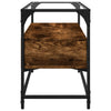 Räuchereiche TV-Tisch Glasplatte Scordili 80x35x51cm (Holz)