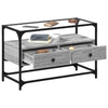 Harmaa tv-taso lasinen pöytälevy Scordili 80x35x51cm (puinen)