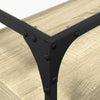 Sonoma Eiche TV-Möbel Glasplatte Scordili 98x35x51cm (Holz)
