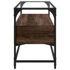 Braunes Eichenholz TV-Board Scordili 98x35x51cm mit Glasplatte (Holz)