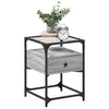 Nachttisch Karie, grau, 40x40x55cm (Holz)