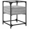 Nachttisch Karie, grau, 40x40x55cm (Holz)