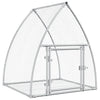 Silberner Kaninchenkäfig Susane 100x105x120cm (verzinkter Stahl)