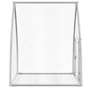 Silberner Kaninchenkäfig Susane 100x105x120cm (verzinkter Stahl)