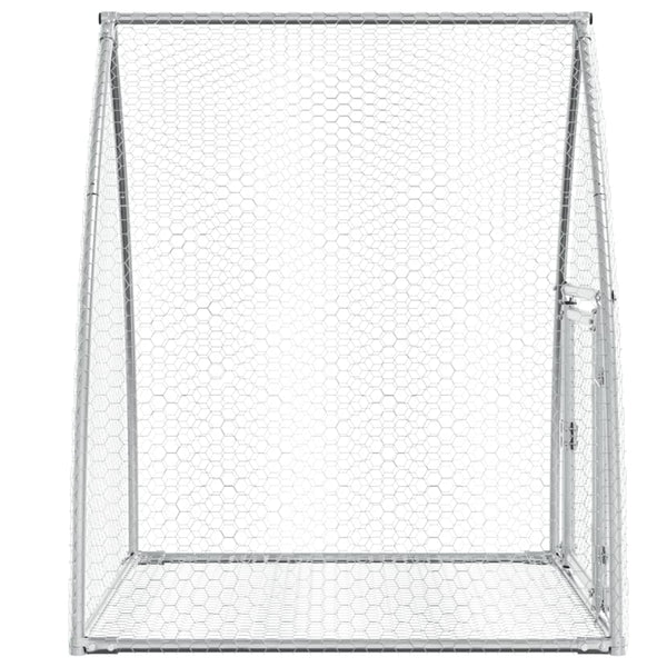 Silberner Kaninchenkäfig Susane 100x105x120cm (verzinkter Stahl)
