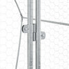 Silberner Kaninchenkäfig Susane 100x105x120cm (verzinkter Stahl)