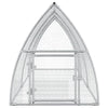 Silberner Kaninchenstall Susane 300x105x120cm (verzinkter Stahl)