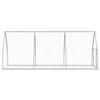 Silberner Kaninchenstall Susane 300x105x120cm (verzinkter Stahl)