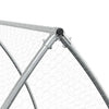 Silberner Kaninchenstall Susane 300x105x120cm (verzinkter Stahl)