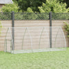 Silberner Kaninchenstall Susane 300x105x120cm (verzinkter Stahl)