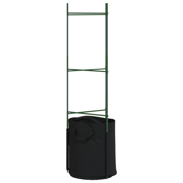 Tomatenkäfig mit Pflanzbeutel Dunarica 116cm (4 Stk. Stahl und PP)