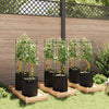 Tomatenkäfig mit Pflanzbeutel Dunarica 116cm (6 Stück Stahl und PP)