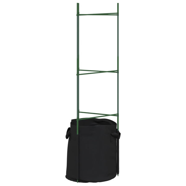 Tomatenkäfig mit Pflanzbeutel Dunarica 116cm (8 Stk. Stahl und PP)