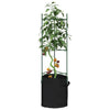 Tomatenkäfig mit Pflanzbeutel Dunarica 116cm (8 Stk. Stahl und PP)