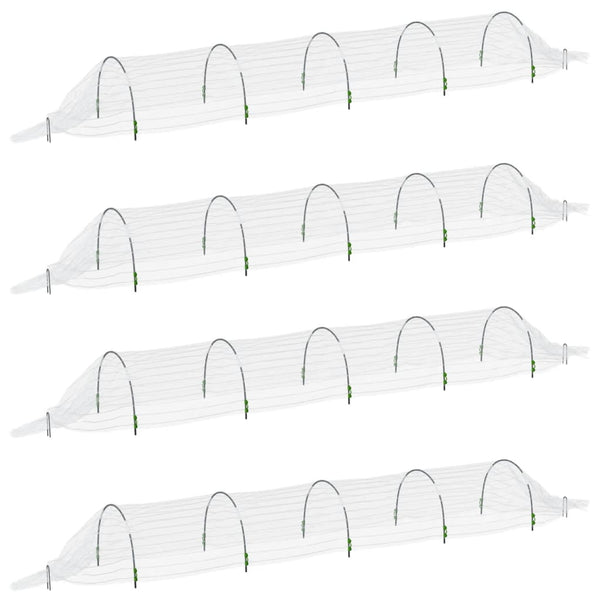 Netztunnel Shihadeh 1,5x5 m (4 Stück, Fiberglas und PP)