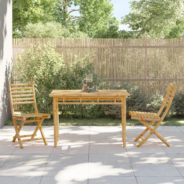 Esstisch für draußen Tronuli 110x55x75cm (Bambus)