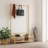 Kleiderständer mit Regalen Priscilia 103x40x183cm (Bambus)