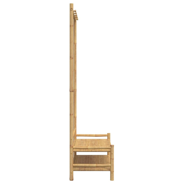 Kleiderständer mit Regalen Priscilia 103x40x183cm (Bambus)