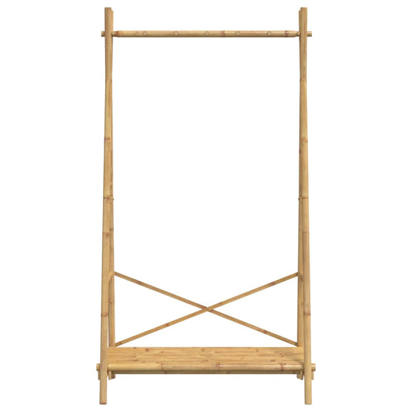 Kleiderständer mit Regal Abdulla 102x50x190cm (Bambus)