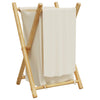 Cremefarbener Wäschekorb Craiut 41,5x36x63,5cm (Bambus)