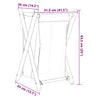 Cremefarbener Wäschekorb Craiut 41,5x36x63,5cm (Bambus)