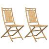 Klappbarer Gartenstuhl Budomir 46x66x99cm (2 Stück Bambus)