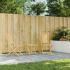 Klappbarer Gartenstuhl Budomir 46x66x99cm (2 Stück Bambus)