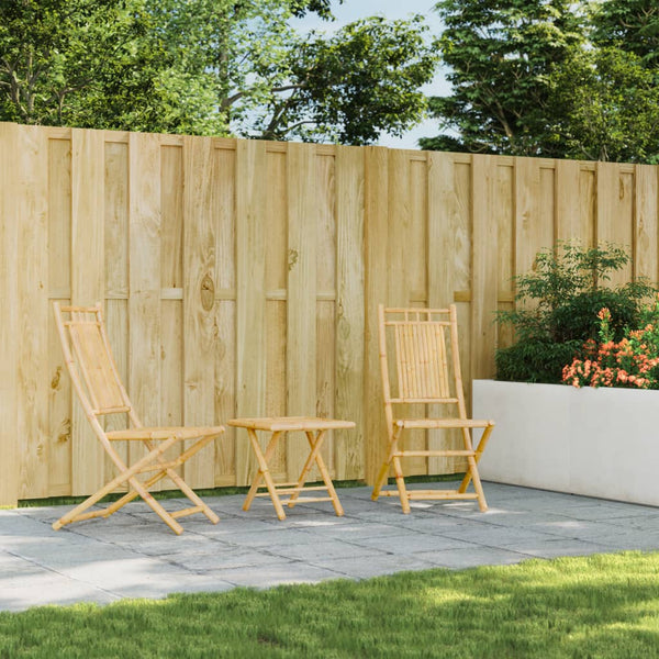 Klappbarer Gartenstuhl Budomir 46x66x99cm (2 Stück Bambus)